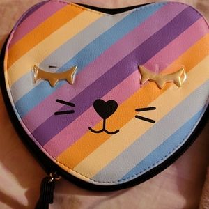Betsey Johnson love Betsey cat wristlet